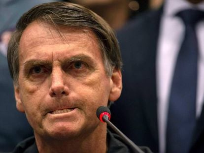 O candidato à presidência do Brasil Jair Bolsonaro,