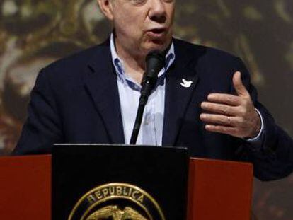 Juan Manuel Santos, em Medellín.