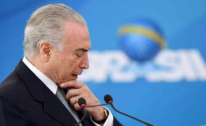 Temer no Palácio do Planalto no dia 7 de dezembro.