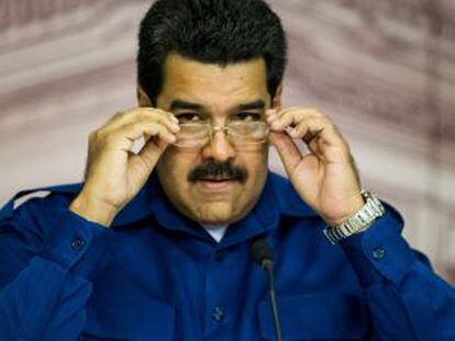Maduro, durante a coletiva de imprensa.