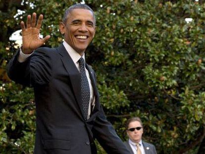 Obama nos jardins da Casa Branca no dia 1 de outubro.