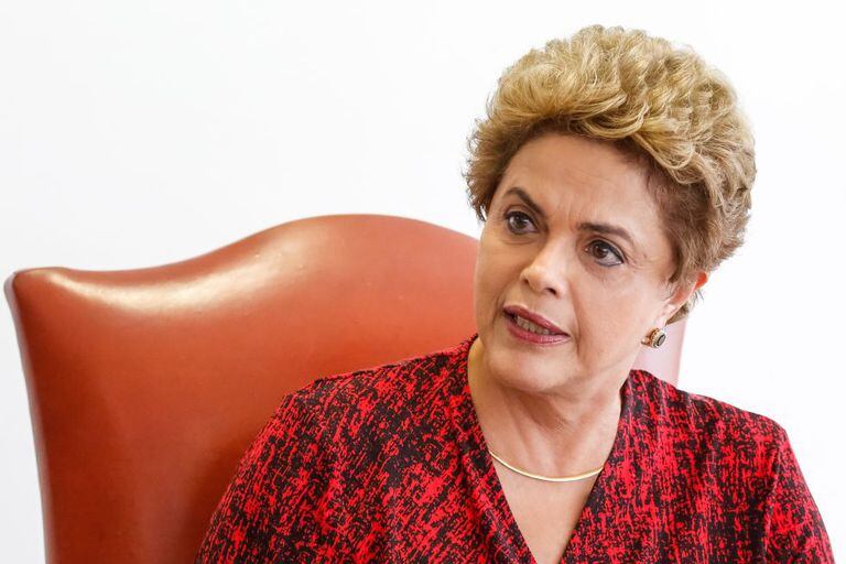 Dilma Rousseff, no encontro com correspondentes em Brasília.