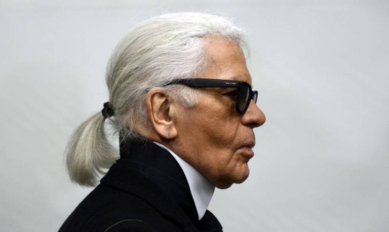 O estilista Karl Lagerfeld.