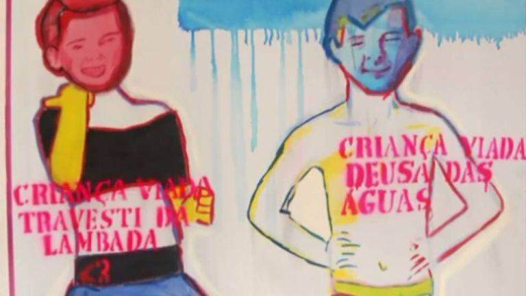 Obra da exposição Queermuseu