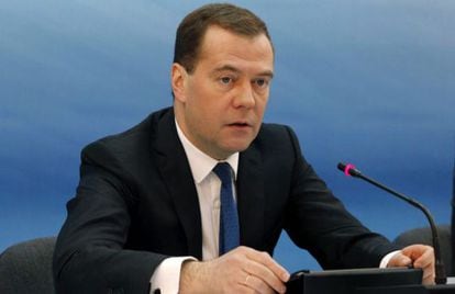 O primeiro-ministro russo, Dmitri Medvedev, em mar&ccedil;o. / D. Astakhov / R. Novosti (EFE)