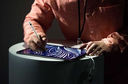 O tablet iPad Pro durante apresentação em 9 de setembro.