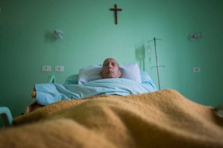 Hilário Fernandes, no hospital.