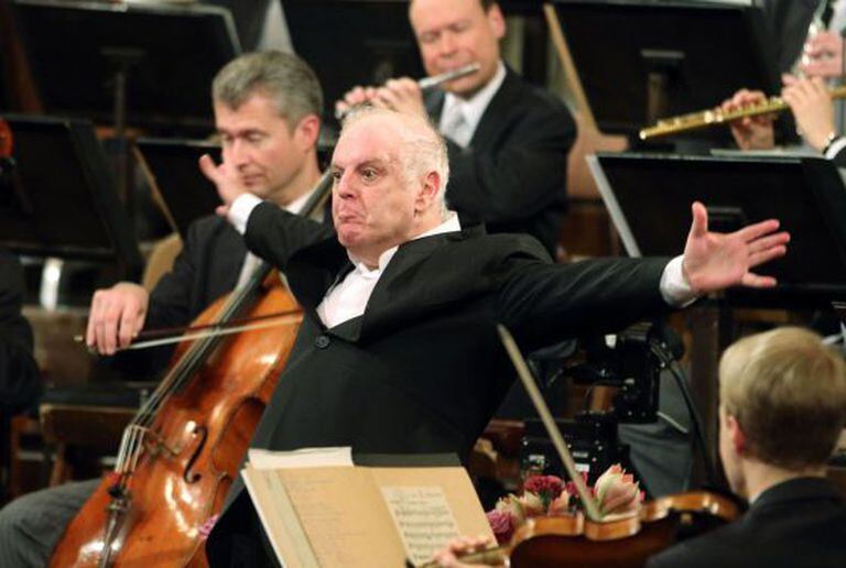 Daniel Barenboim durante seu concerto do ano em Viena.