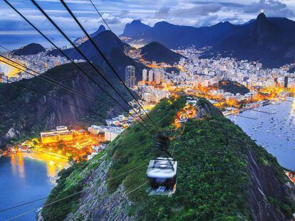 Vista do P&atilde;o de A&ccedil;&uacute;car, no Rio de Janeiro