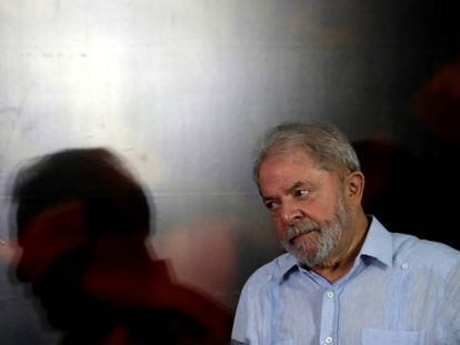Lula, em ato um dia após sua condenação no TRF4.