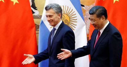 O presidente da China, Xi Jinping, durante uma visita à Argentina.