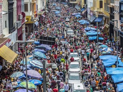 Região da rua 25 de Março, no centro de São Paulo