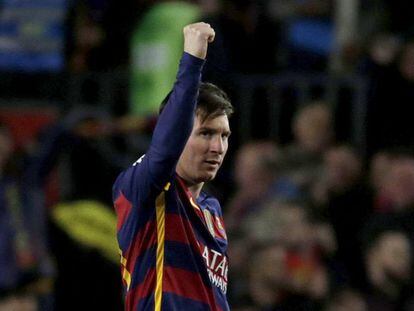 Messi marcou gola&ccedil;o de falta e empatou.