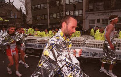 “Finisher” da maratona de Boston.