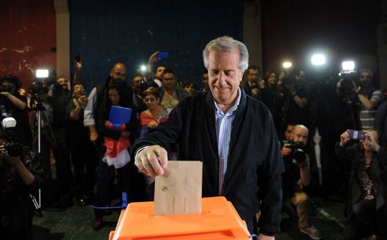 O candidato da Frente Ampla, Tabaré Vázquez.