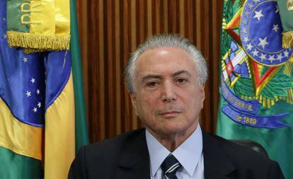 O presidente interino, Michel Temer, no último dia 13, em Brasília.