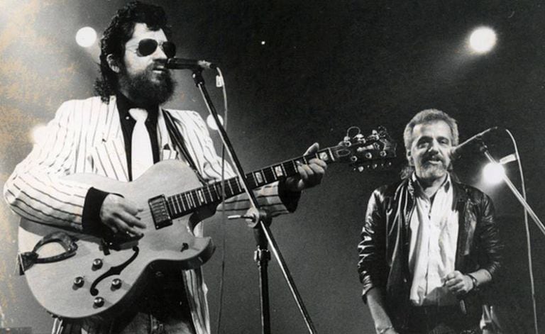 Raul Seixas e Paulo Coelho em show no Canecão, em 1970.