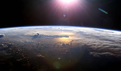 Imagem da Terra feita da Estação Espacial Internacional.