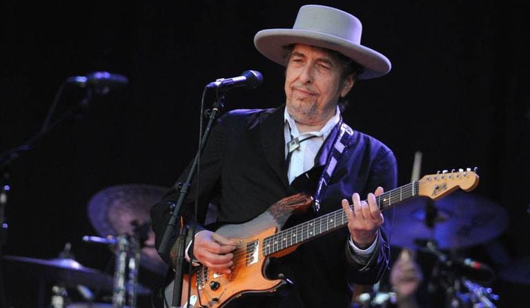 Bob Dylan, em julho de 2012 em festival na França.