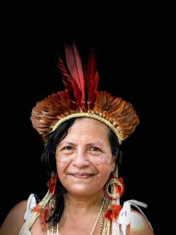 Marcivana Sateré-Mawé, uma das líderes indígenas que participou na reunião pré-sinodal, em Manaus
