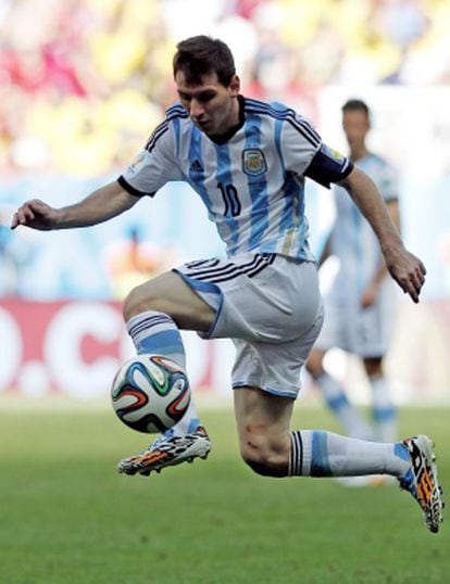 Messi, durante a partida contra a Bélgica.
