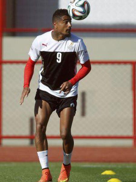 Boateng, durante um treino de Gana.