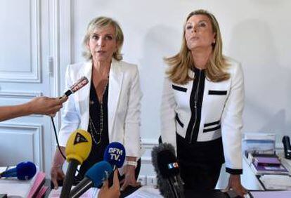 As advogadas de Sauvage, Janine Bonaggiunta e Nathalie Tomasini