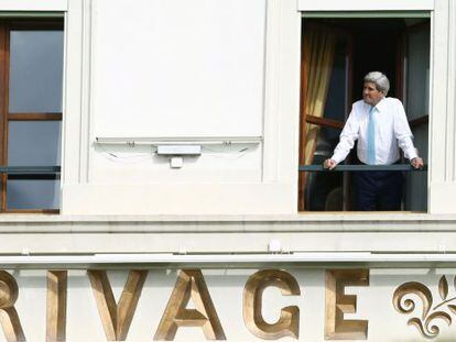 Kerry, durante pausa nas negociações nesta quarta-feira.