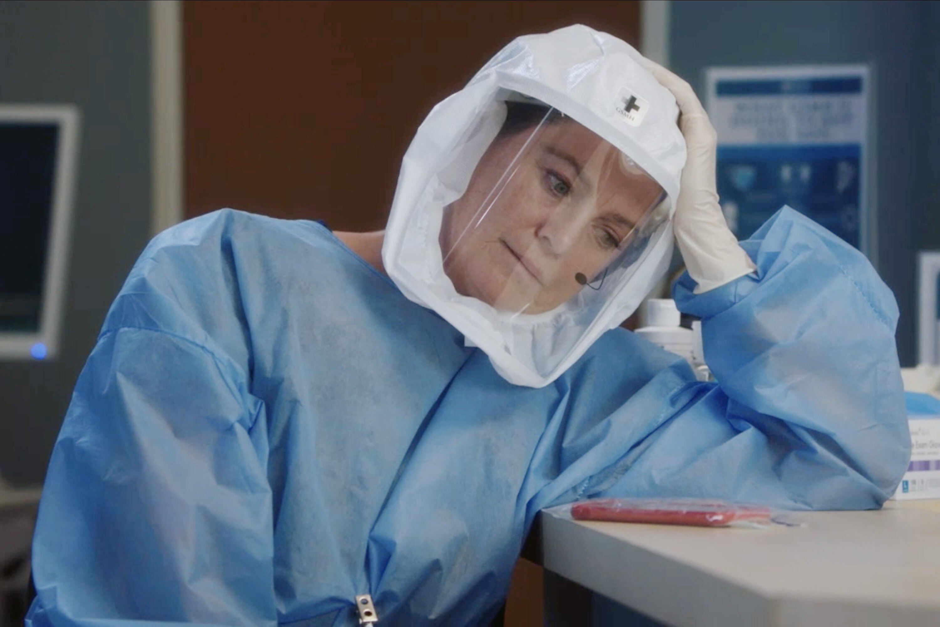 Ellen Pompeo, em uma imagem promocional da temporada 17 de 'Grey’s Anatomy'.