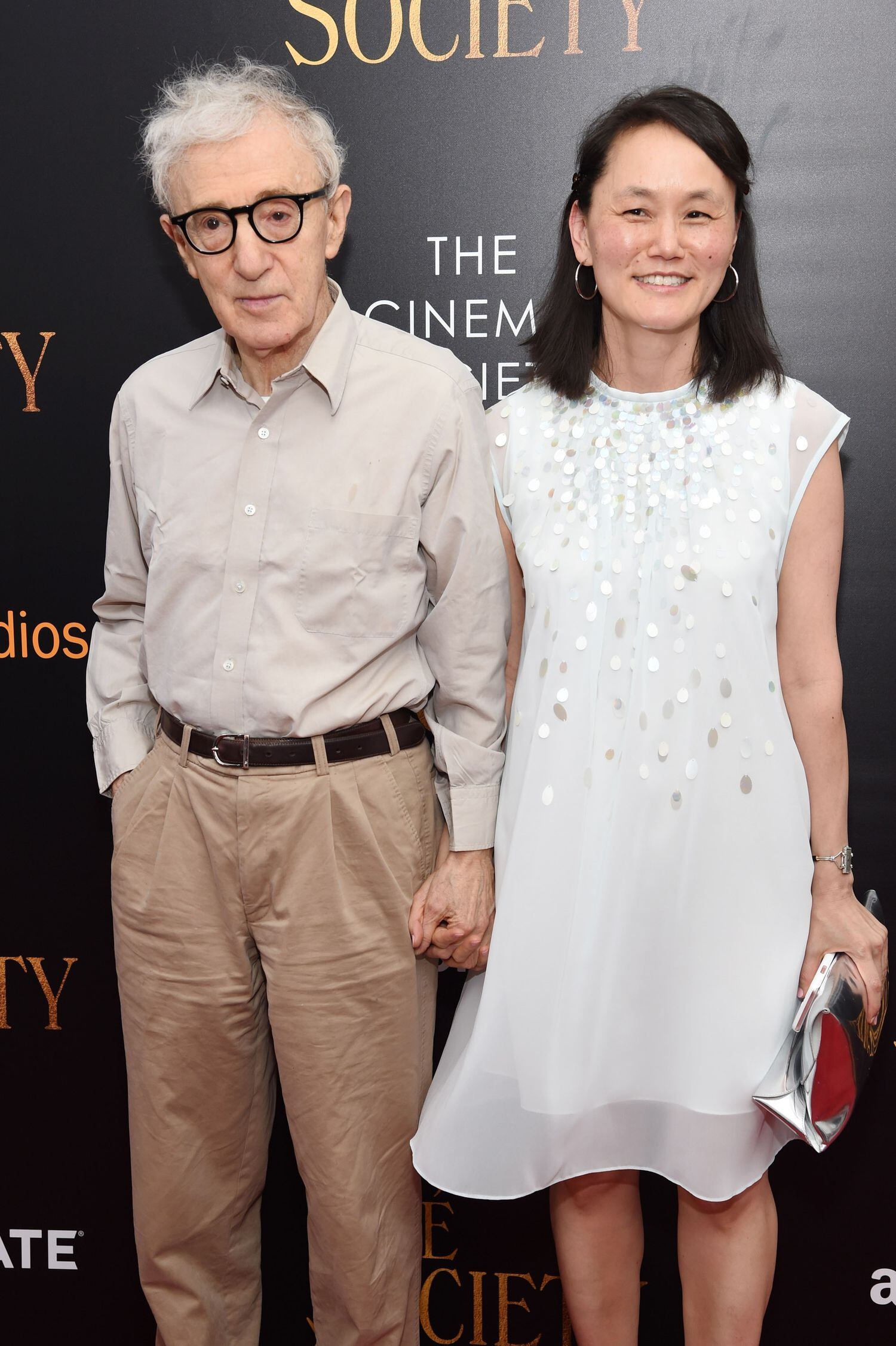 Woody Allen e Soon-Yi na estreia de 'Café Society' em julho de 2016.