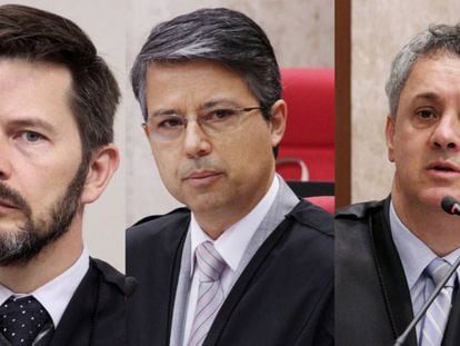 Leandro Paulsen, Victor Luiz dos Santos Laus e João Pedro Gebran Neto, do TRF-4.