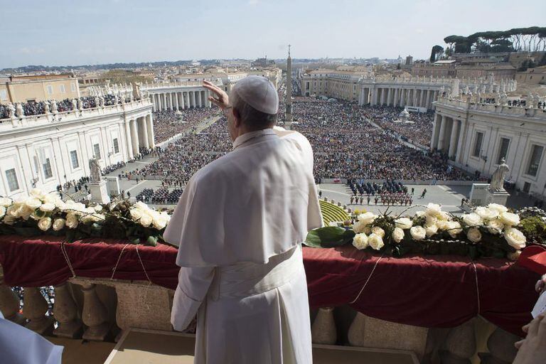 O Papa, neste domingo, no Vaticano.