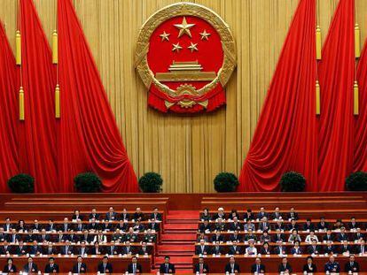 Sessão plenária da Assembleia Popular Nacional em março do ano passado/passo em Pequim.