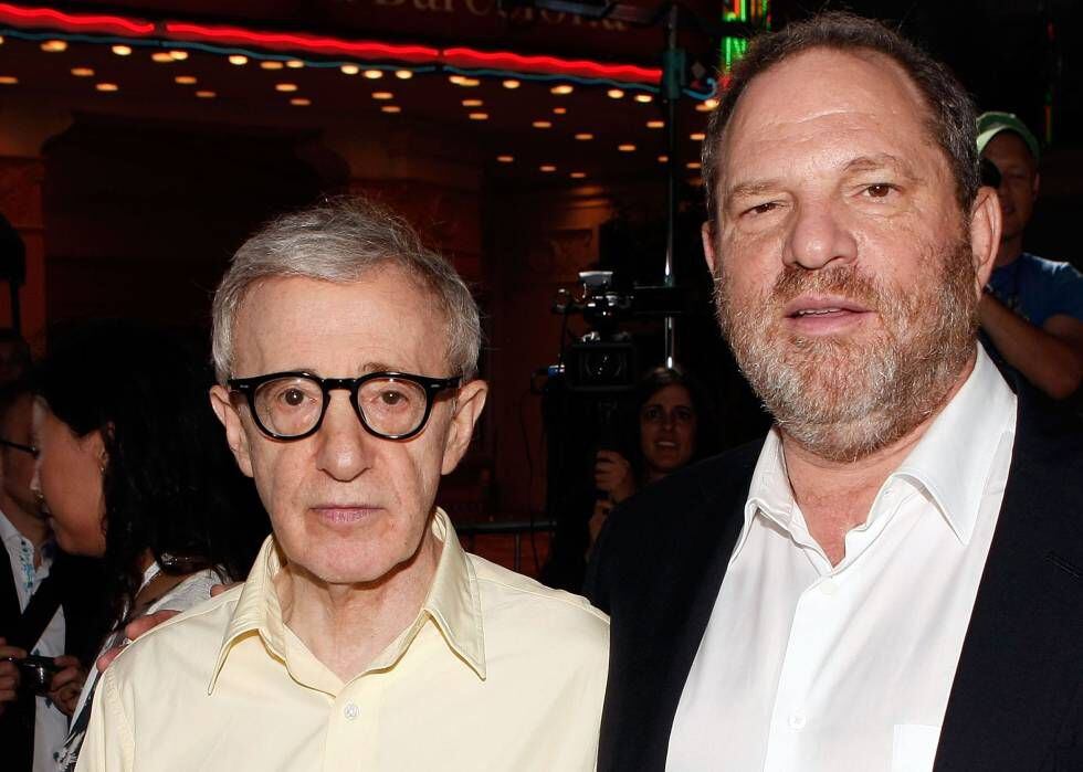 Woody Allen com Harvey Weinstein.