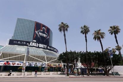 O centro de convenções de Los Angeles prepara-se para E3.