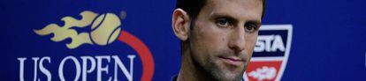 Djokovic, durante uma coletiva de imprensa.