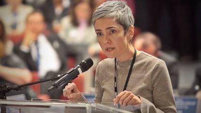 Debora Diniz em audiência pública sobre a descriminalização do aborto em 2018.