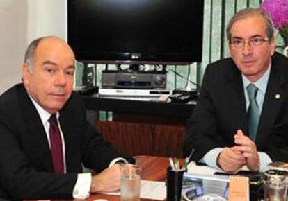 O chanceler e Eduardo Cunha.