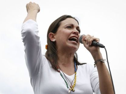 Corina Machado, em um protesto o passado 8 de junho.