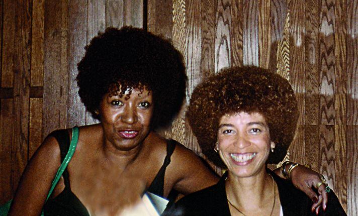 Lélia Gonzalez e Angela Davis nos Estados Unidos, em 1984.