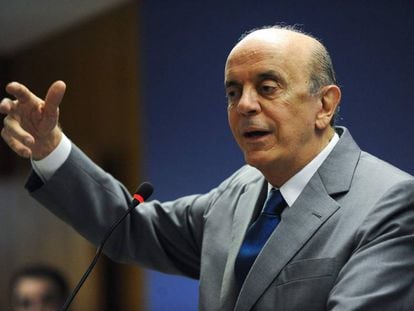 O ministro Jos&eacute; Serra, nesta quarta-feira.