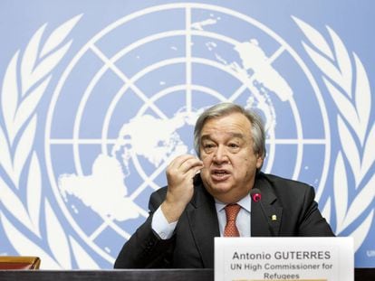 Guterres na ONU em dezembro passado, quando comandava o ACNUR.