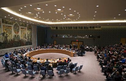 Vista geral do Conselho de Segurança da ONU.