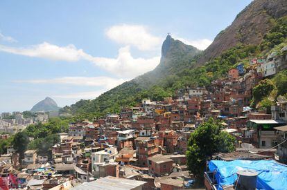 Vista da favela de Santa Marta, no Rio: apesar do imagin&aacute;rio, Rio e S&atilde;o Paulo n&atilde;o entraram no ranking da viol&ecirc;ncia da ONG mexicana.