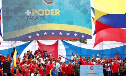 Maduro faz discurso pela Constituinte nesta quinta em Caracas.