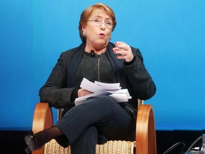 A presidenta do Chile, Michelle Bachelet.