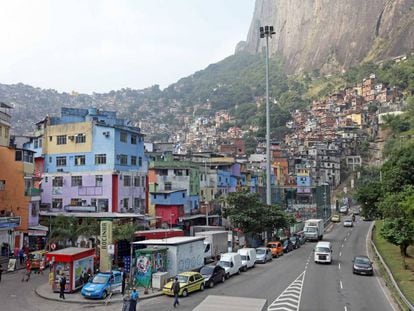 Favela da Rocinha, no Rio de Janeiro.