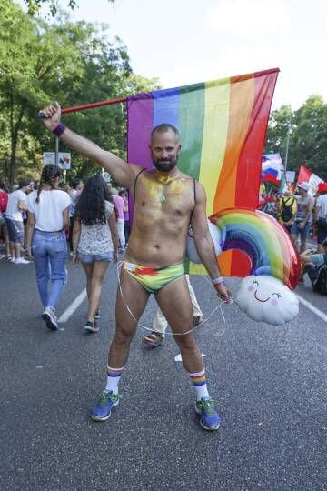 Orgulho Gay em Madri em 7 de julho de 2018.