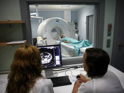 Scanner na seção de medicina nuclear do Hospital Provincial de Castellón.
