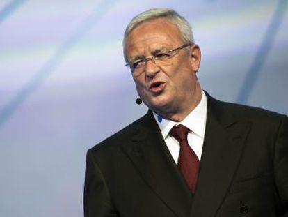 O CEO da VW, Martin Winterkorn, durante a feira do automóvel de Frankfurt, em 14 de setembro.